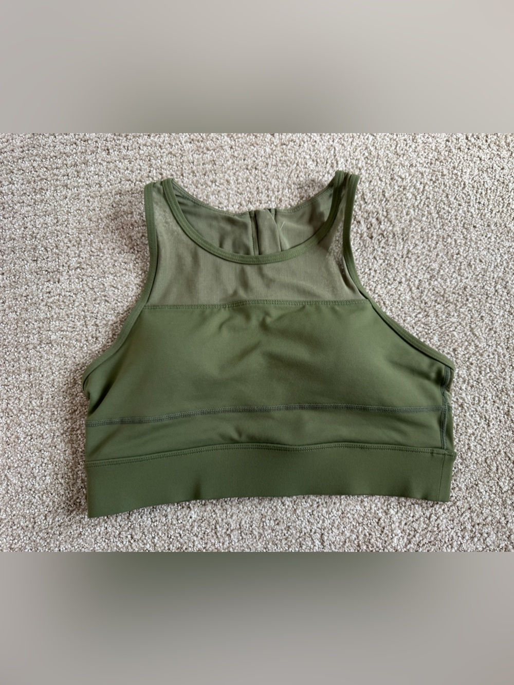 Zyia active olive green all star bra